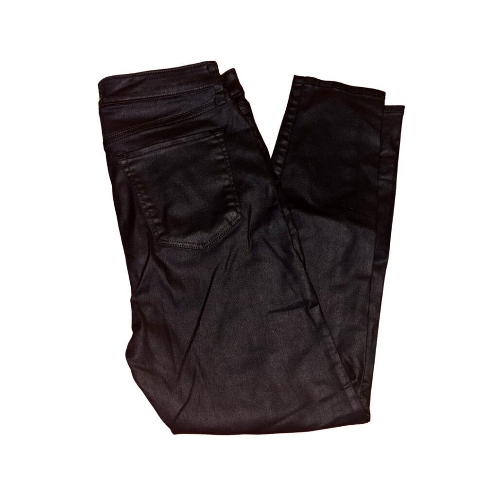 41. Abercrombie & Fitch “The Super Skinny” Shiny Ankle Jeans High Rise Size 12S - Picture 5 of 5